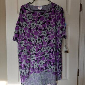 LuLaRoe Minnie Mouse Pattern Tunic Top women’s size small